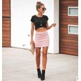 thumbnail image 1 of Jupe Mini Moulante Bandage Couleur Unie pour Femmes, 1 of 2