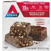 Protein-Rich Meal Bar, Double Fudge Brownie, Keto Friendly, 5 Count