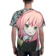 thumbnail image 3 of Mens Anya Forger Spy X 3d Print T-Shirt Crewneck Short Sleeve Tee Shirt, 3 of 8