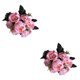 thumbnail image 1 of Bewildely Ramo de 8 cabezas/ramo de peonía Artificial, simulación de Mini peonía, de oficina para el hogar, suministros de decoración para fiesta rosado 2piezas Bewildely CBP049787, 1 of 1
