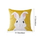 thumbnail image 3 of Uuiauoio Easter Pillow Covers Bunny Throw Pillow Covers 18 x 18 Inch Easter Decoration Rabbit Cushion Case for Bedroom Sofa Couch Easter Holiday Festivals Home Decor, 3 of 6