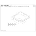 thumbnail image 3 of Gourmetier Studio KGKTS151517 15" Stainless Steel Self-Rimming Single Bowl Drop-In Bar Prep Sink with 1-Hole Drain and Strainer, Stainless Steel/Brushed Brass, 3 of 4
