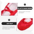 thumbnail image 4 of 1 par de zapatos de baile de PU con banda elástica, zapatos de yoga antideslizantes, zapatos de ballet para niños y adultos, talla 38, 4 of 6