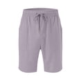 thumbnail image 6 of Women's Knee-Length Cotton Linen Shorts Breathable Cotton Linen Shorts for Women - Elastic Waist Drawstring Summer Casual Shorts - Loose Fit 3 Inseam | 1PC High-Waisted Pants, 6 of 7