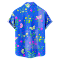 thumbnail image 4 of Short Sleeve Shirt Animal Butterfly Personality Breathable Animation Print Graphic Top for Friends for Gift to Husbund, 4 of 13