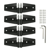 Unique Bargains 1 Set Anti-Rust 4 Door Door Hinge No.55395385AC/55395384AC Fit for Jeep Wrangler JK 2007-2018 Black