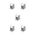 thumbnail image 2 of Youkk Useful Adjustable Self Bracket Handheld Drill -free Rack Wall Mount Bathroom Punch -free Bracket Grey 5Set, 2 of 6
