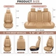 thumbnail image 7 of Full Set for Nissan Pathfinder Car Seat Covers 2011-2026,Waterproof Nappa Leather Car Seat Protector,Anti-Slip and Comfortable Car Seat Cover&Accessories(5 Seats/Beige), 7 of 7