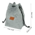 thumbnail image 2 of Uxcell Camera Bag, Drawstring Pouch with Adjustable Shoulder Strap Portable Handbag for DSLR Camera, Gray，Size S, 2 of 7