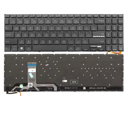 Laptop Keyboard For ASUS Vivobook 16X OLED M3604 M3604YA United States US With Backlit Black Without Frame