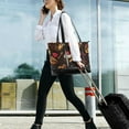 thumbnail image 5 of FORMRS Canvas Laptop Tote Bag for Women with 15.6" Computer Compartments Shoulder Handbag, Chocolate Cakes, 5 of 7