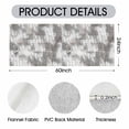 thumbnail image 6 of Washable Kitchen Runner Rug 2x5 ft, Modern Abstract Textured Kitchen Runner Rug, Non Slip Soft Low Profile Rug with PVC Backing for Kitchen Sink, Hallway & Laundry Room, Brown, 6 of 6