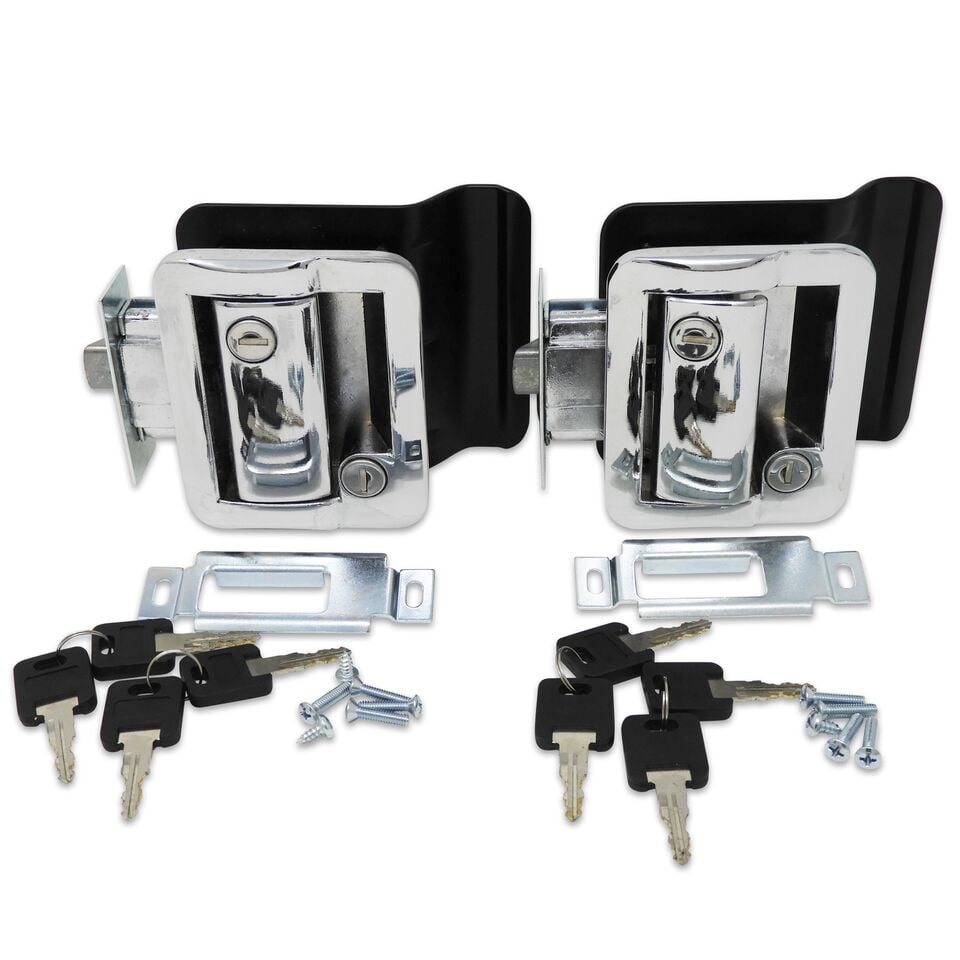 2 Pack Chrome Rv Entry Door Lock W Deadbolt Camper Travel