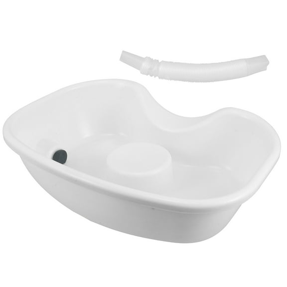 IBASETOY Bedside Shampoo Basin Portable Hair Washer White For Elderly Pregnant Women 1 PCS