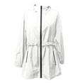 thumbnail image 4 of MuXi Women's Lightweight Hooded Anorak Jacket Windbreaker For Outdoor Sports And Daily Wear Comfortable All Season Raincoat (White,XL), 4 of 5