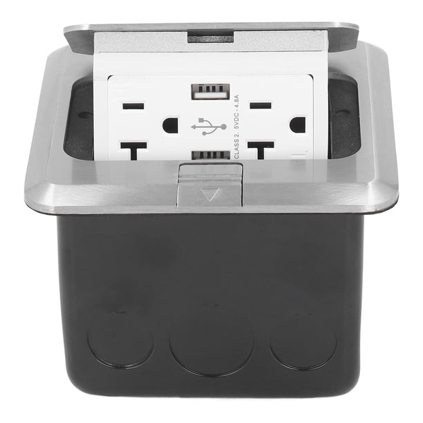 Regleta De Escritorio, Toma De Corriente Estándar Impermeable De EE. UU. UU. AC125V USB Dual Para El Hogar