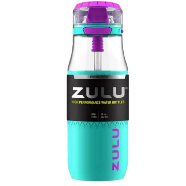 ZULU 3 Tritan Water Bottles Flex 3 Pack Pink,Purple and Mint 16 OZ 