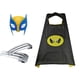 thumbnail image 4 of Disfraz de superhéroe Wolverine para niños, disfraz de Cosplay de X-Men, Logan, garras de lobo, máscara de lujo, capa, disfraz de Halloween y Navidad, 4 of 5