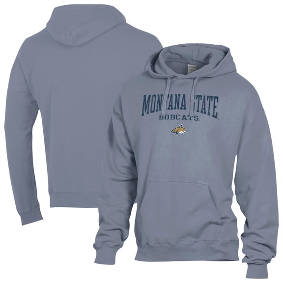 Men's ComfortWash  Gray Montana State Bobcats Fleece Hoodie