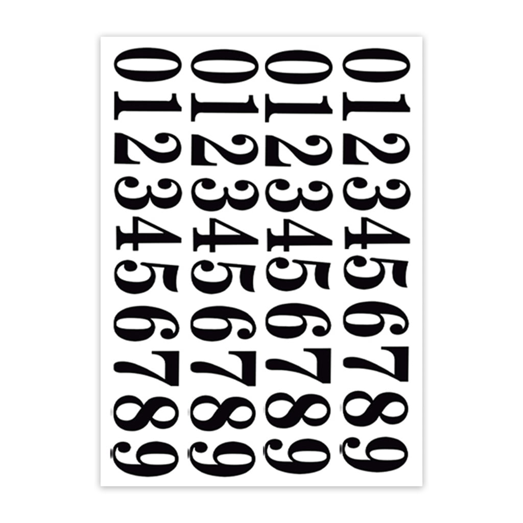 Number or Letter 8x Font Choose 1x Bold Font 3D Brushed Steel Sticker 