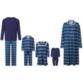 thumbnail image 6 of Nibbcoa Christmas Matching Family Pajamas Set Long Sleeve Tops Pants Nightgown Holiday Loungewear, 6 of 10