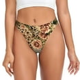 thumbnail image 1 of Fotbe Animal Leopard Tanga Sin Costuras para Mujer con Estampado – Panties Invisibles, Transpirables y Cómodos para Uso Diario-3X-Large, 1 of 6