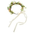 thumbnail image 5 of IBASETOY Flower Crown Hair Wreath Multi Color Floral Headwear Wedding Headdress for Bridal Charm, 5 of 8