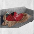 thumbnail image 6 of Lips Soft Flannel Fleece Blanket, Female Gesture Woman Blowing a Kiss with Red Juicy Lipstick Illustration, Cozy Plush for Indoor and Outdoor Use, 50" x 70", Sand Brown and Scarlet, by Ambesonne, 6 of 6