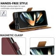 thumbnail image 2 of for Samsung Galaxy Z Fold 5 5G Slim Case with Card Holder, Premium PU Leather Wallet Case with Flip Card Slots Kickstand & Magnetic Closure for Samsung Galaxy Z Fold 5 5G, Winered, 2 of 5
