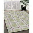 thumbnail image 3 of Ahgly Company Machine Washable Indoor Square Transitional Khaki Green Area Rugs, 5' Square, 3 of 7