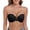 Black, variant on Women Strapless Wireless Push Up Bra High Support Non Slip Bustier Breathable Invisible Front Clasp Strapless Comfort Bra Black L