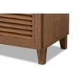 thumbnail image 7 of Baxton Studio Coolidge Modern and Contemporary Walnut Finished 11-Shelf Wood Shoe Storage Cabinet with Drawer, 7 of 7