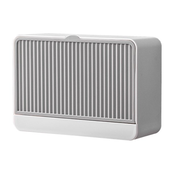 de jabón de plástico montado en la pared drenaje de baño de una barra/doble de almacenamiento de jabón estante de almacenamiento contenedor para Rejilla única grande Sunnimix jabonera autodrenante