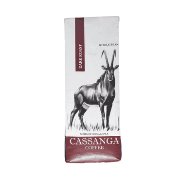 Cassanga Coffee — Natural Dark Roast, Whole Bean Coffee 12 oz (340 g)