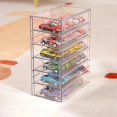 thumbnail image 1 of ZOUSSIQI Transparent Acrylic Display Case, Clear Toy Car Model Display Boxes, Muti Layer Display Box, Countertop Display Case, Transparent Drawer Cabinet for Collectibles Dustproof CA919-9200, 1 of 9