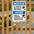 thumbnail image 6 of BTFSigns Spanish 5 Pack 12" x 16" Warning Sign All Activities Monitored By Video Camera Notice Signs, 6 of 7