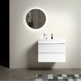 thumbnail image 2 of Bathroom Vanity | Wall Mounted, White Color Scheme for Bright Space | E1 Grade MDF, Eco - friendly Option | Silent DTC Soft - closing Drawers, 2 of 5