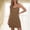 Brown, variant on Women's Full Slip Dress Basic Spaghetti Straps Dress Lingerie Nightgown Cami Under Mini Nightgown Dress