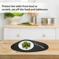 thumbnail image 1 of SWETRACE 4Set Heat Resistant Placemats For Dining Table In Black Pu, 1 of 6