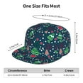 thumbnail image 6 of Fotbe Christmas Flat Bill Visor Cap Classic Snapback Hat Polyester Foam Trucker Hat Trucker Cap Adjustable Baseball Cap, 6 of 9