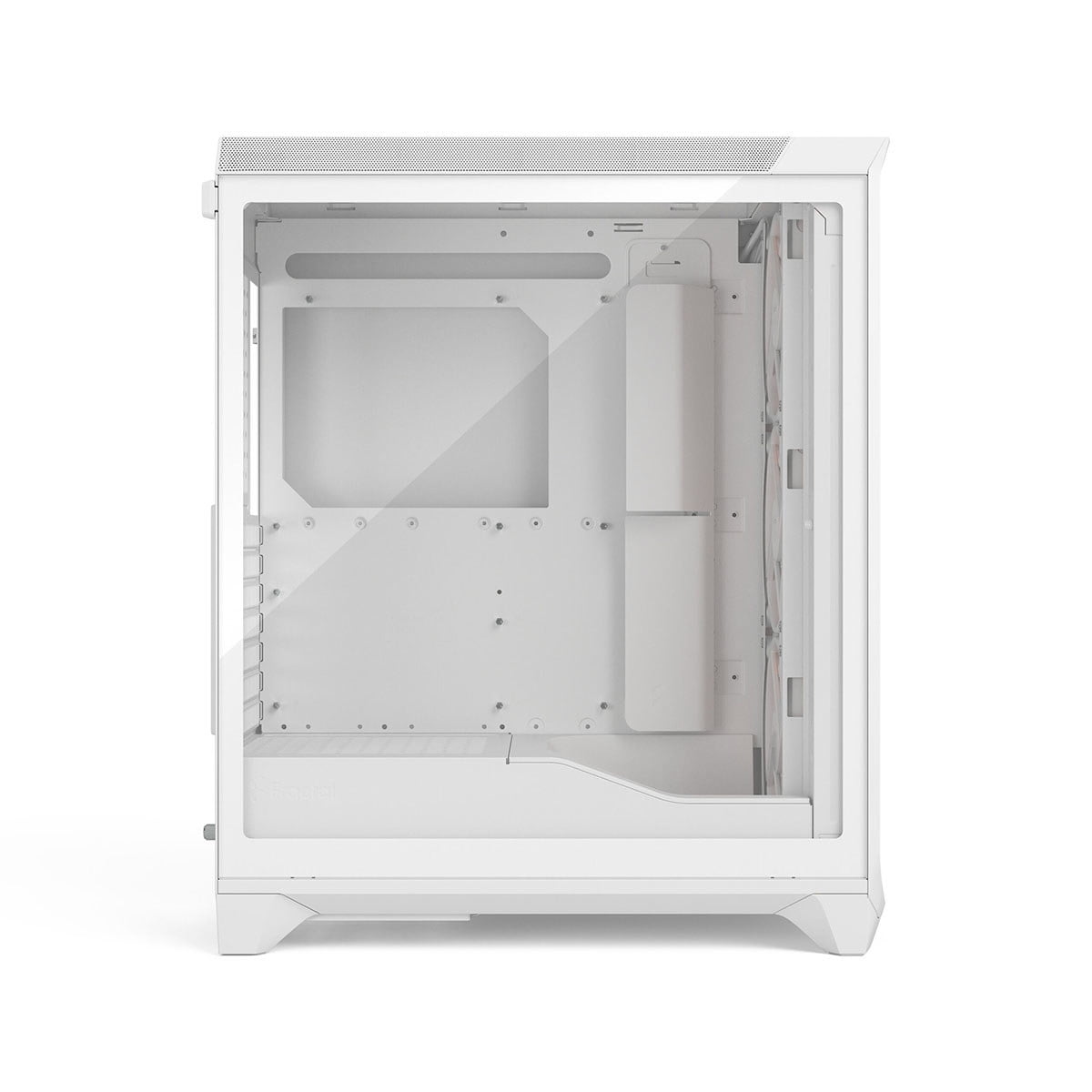 Fractal Design Meshify 3 RGB ATX mATX Mid Tower PC Case - White Chassis with Clear TG Side Panel