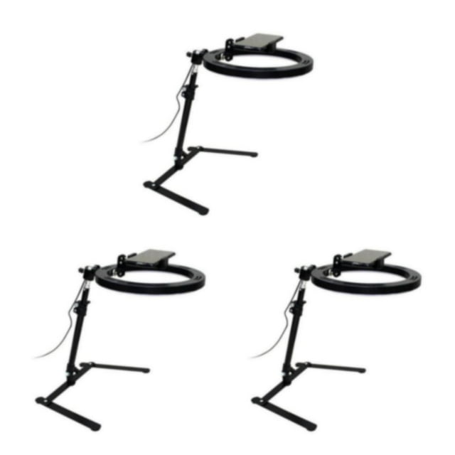 Maytalsory Wide Application Adjustable Photo Copy Stand With Phone Clamp For Professional Photography black 3Set
