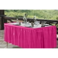 thumbnail image 5 of Exquisite 14 Ft. Hot Pink (Cerise) Plastic Table Skirt - 6 Count, 5 of 9