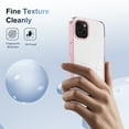 thumbnail image 4 of for iPhone 14 Crystal Clear Case [Anti-Yellowing] Anti-Scratch Transparent Hard Back and Flexible Edge [Military Grade Drop Protection] Shockproof Phone Cover for iPhone 14, Pink, 4 of 8