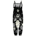 thumbnail image 4 of Kwasome Baby Romper Toddler Girl Halloween Prints Jumpsuit Sleeveless Romper Outfits Pants Clothes Grey Fashion Baby Romper 3-4 Years, 4 of 5