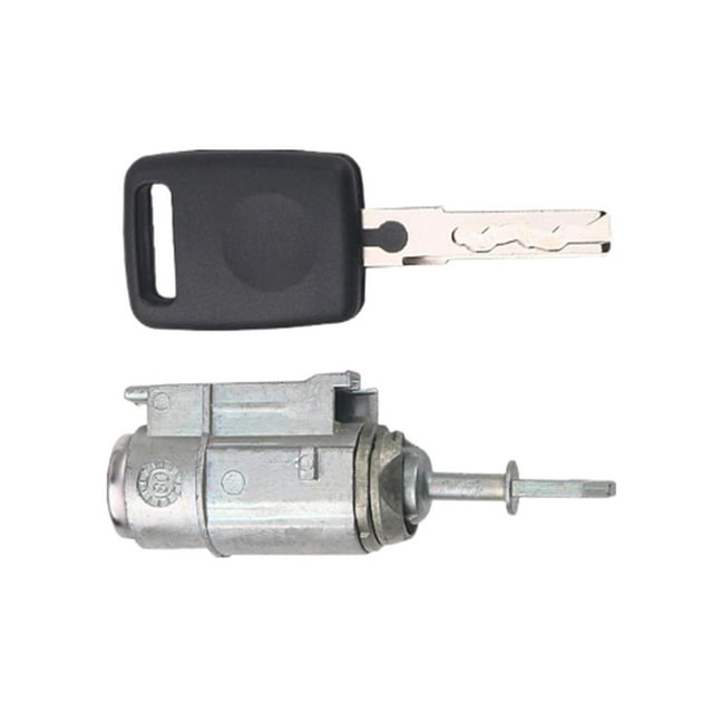 Car Left Door Lock Cylinder Key Set, Durable, Driver Side, Metal Replace Parts, Straight Key