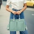 thumbnail image 2 of W-945 Green Tote Bag Green For Women Casual Large Capacity For Essentials Durable Material For Longevity #21VVP, 2 of 6