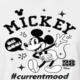 thumbnail image 3 of Disney - Mickey Mouse - Hashtag Current Mood - Juniors Cropped Cotton Blend T-Shirt, 3 of 5
