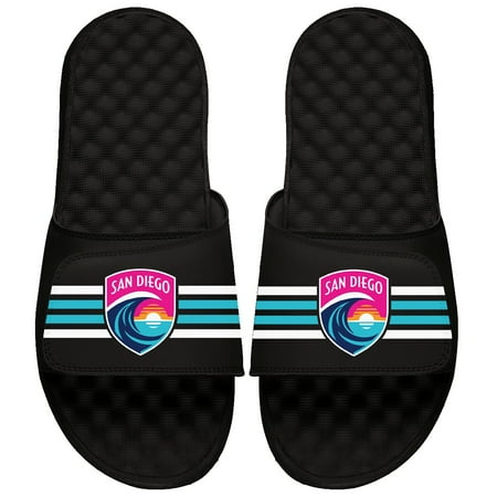 

Men s ISlide Black San Diego Wave FC Stripe Slide Sandals