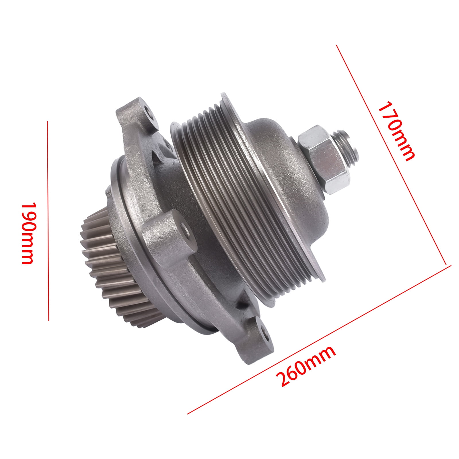 GELUOXI Accessory Drive for Detroit Diesel Series 60 12.7L Engines 8 Groove Serpentine Belt